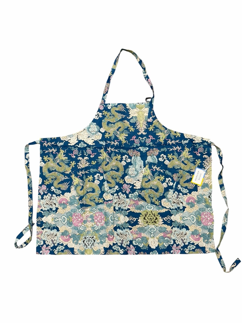 Matouk x Schumacher Dragon Print linen Apron
